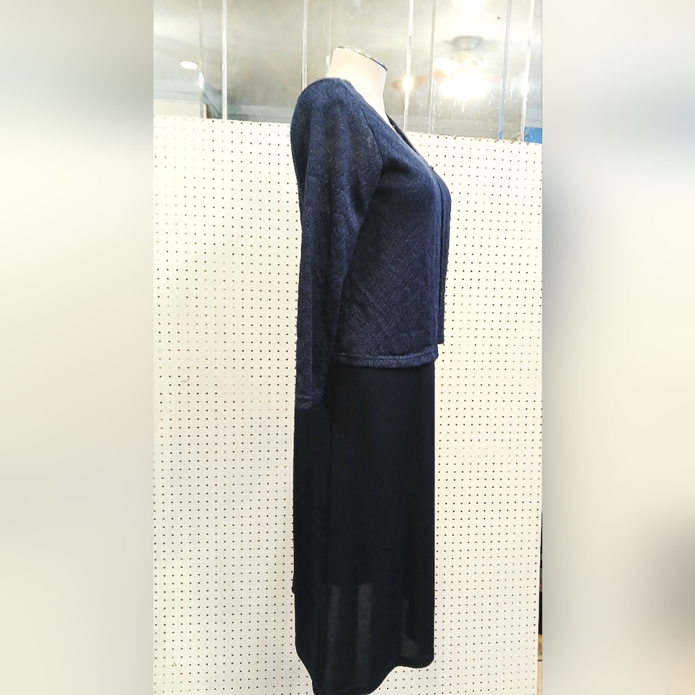 Lane Bryant Navy Blue Dress Set - Picture 5 of 11